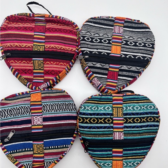 Foldable Heart-Shaped Colorful Cotton Day Backpack - Picture 12 of 12